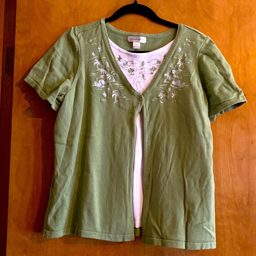 Christopher and Banks all in one cardigan/shirt. Size XL